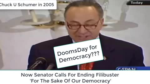 Chuck U Schumer Calls For Ending Filibuster 'For The Sake Of Our Democracy'