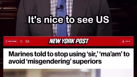 In the Marines, don't use "sir" or "ma'am".