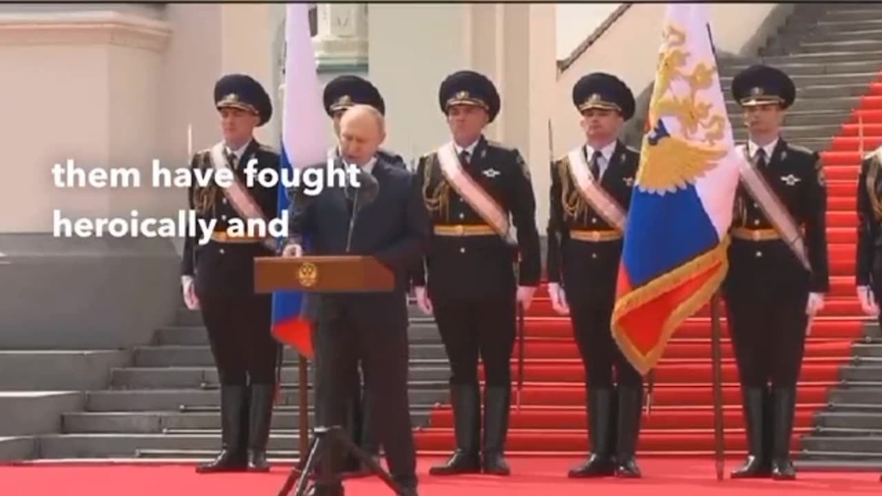 Vladimir Putin to Security Forces at the Kremlin’s Cathedral Square in Moscow.