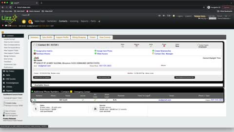 Lizzy DMS - Locking a User to a Location