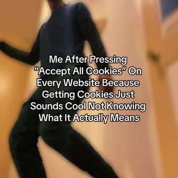 Me After Pressing “Accept All Cookies” On Every Website Because Getting Cookies Just Sounds Cool