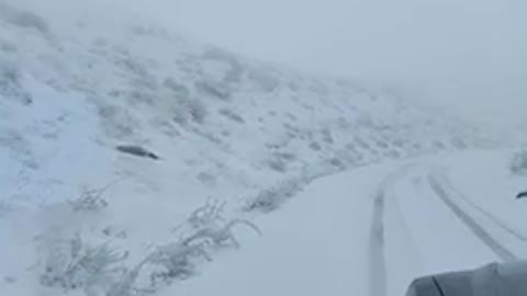 Petite tempête de neige ce matin en Kabylie des bibans