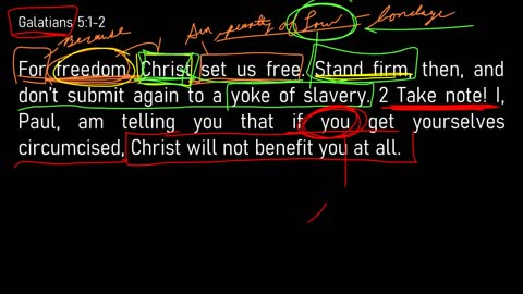 Galatians 5:1-6 // For Freedom's Sake Christ Set Us Free