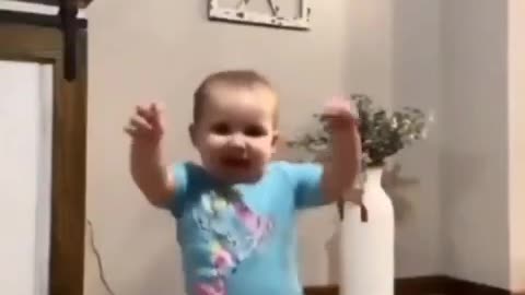 Baby funny dance