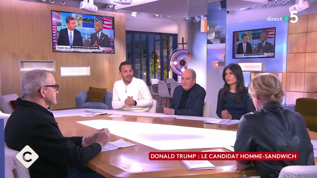 Donald Trump : le candidat homme-sandwich - La Story - C à Vous - 28/03/2024