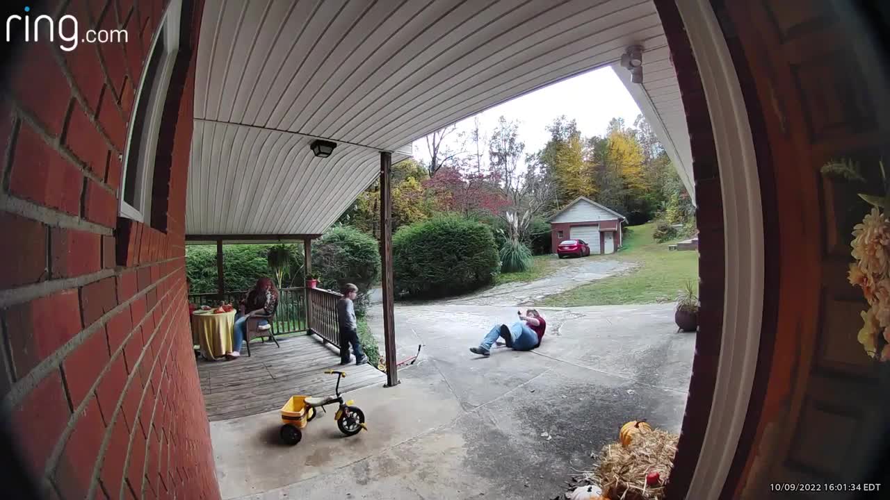 Dad Faceplants Off Child's Scooter