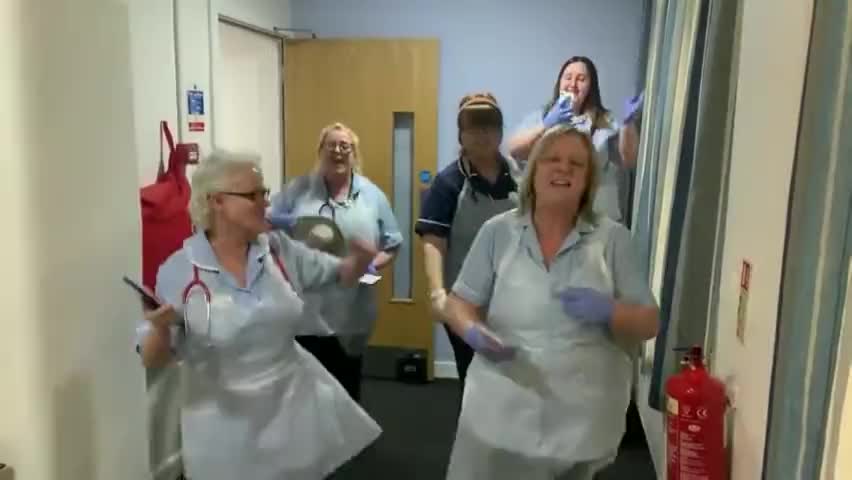 Blast from the past - Cardiff care home staff sings during Covid19