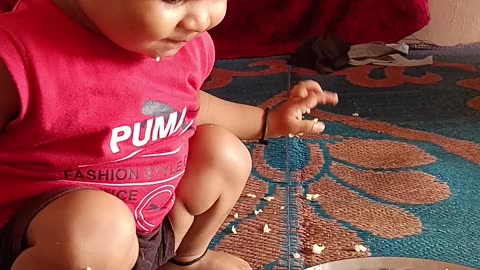 Baby Fun🤣🤣🤣 Eating food