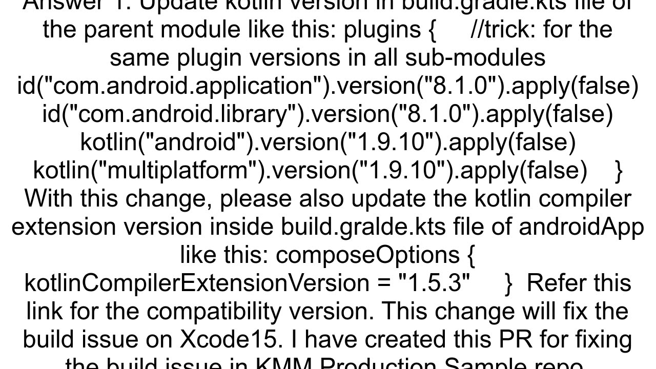 Build failed in KMM project in IOS Emulator due to Xcode Run Script phase without specified outputs