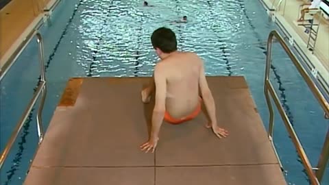 Mr bean funny video at the swimming pool