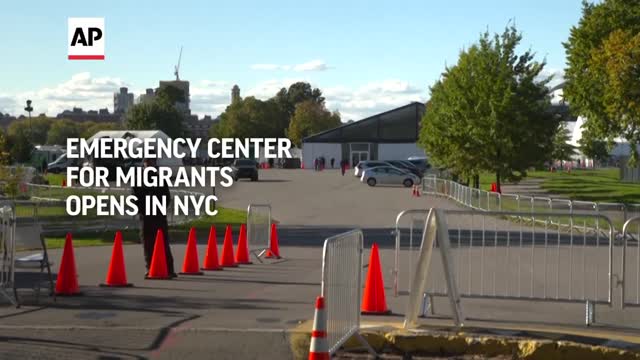 Emergency center for migrants opens in NYC