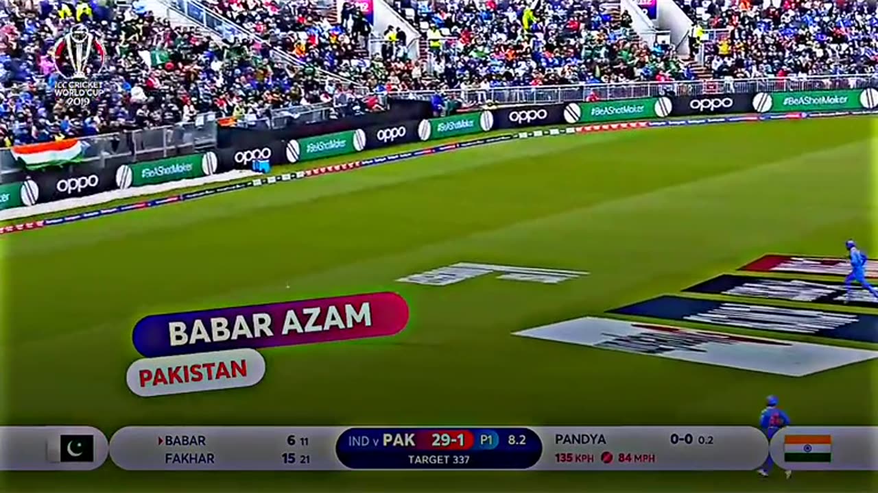 Babar hit coverdrive against india pak vs India