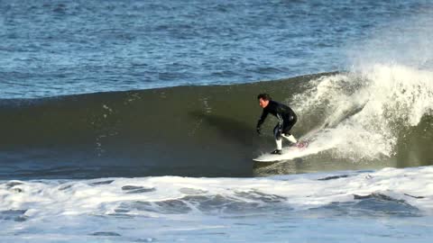 RAW DAYS Young Japanese surfers practice even when it's cold