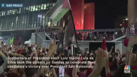 Supporters Of Brazil’s President-Elect Lula da Silva Celebrate Victory Over Bolsonaro