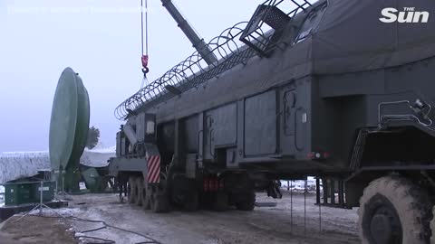 Russia shows second nuclear intercontinental ballistic missile being loaded in matter of days