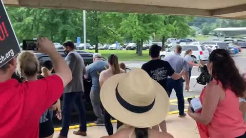 Security escorts CT Governor Lamont from Patriots after he defends school mask mandate