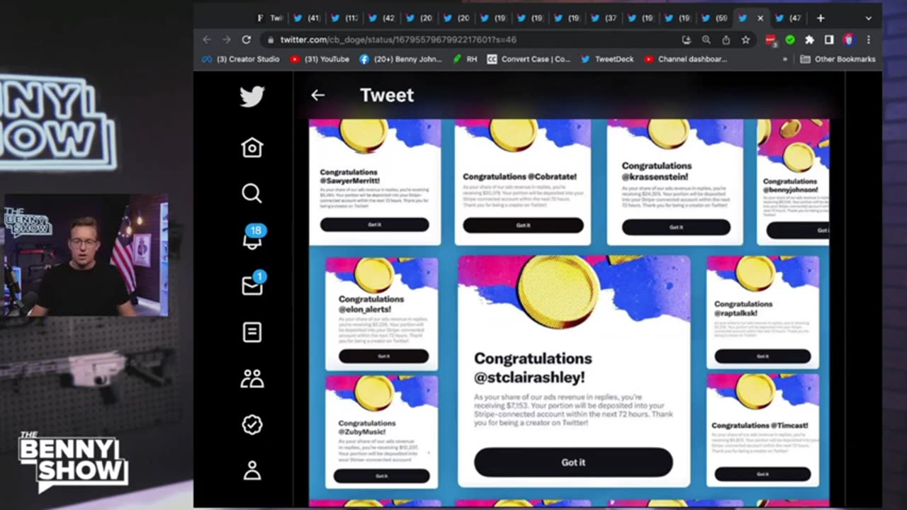 Benny Johnson - BOOM! Elon Starts Paying Creators MILLIONS | Here’s How Much I Made 💰
