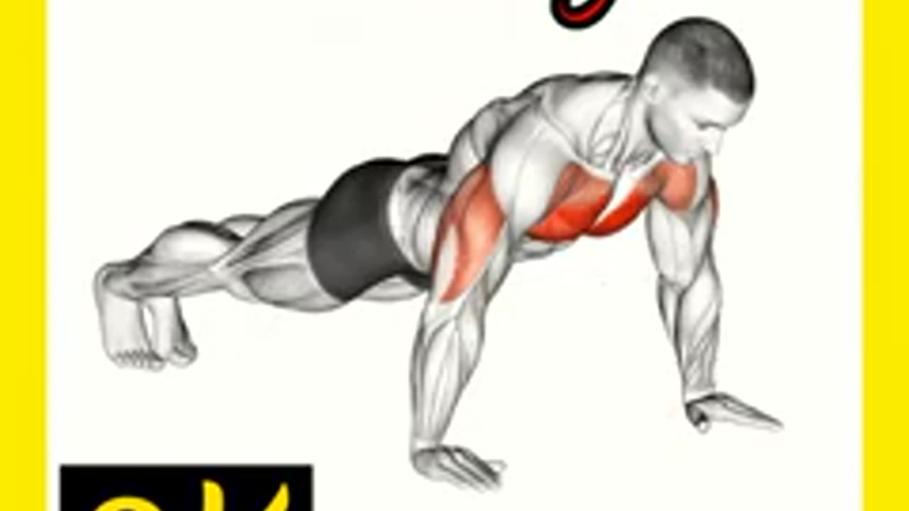 Standard pushups exercise at home