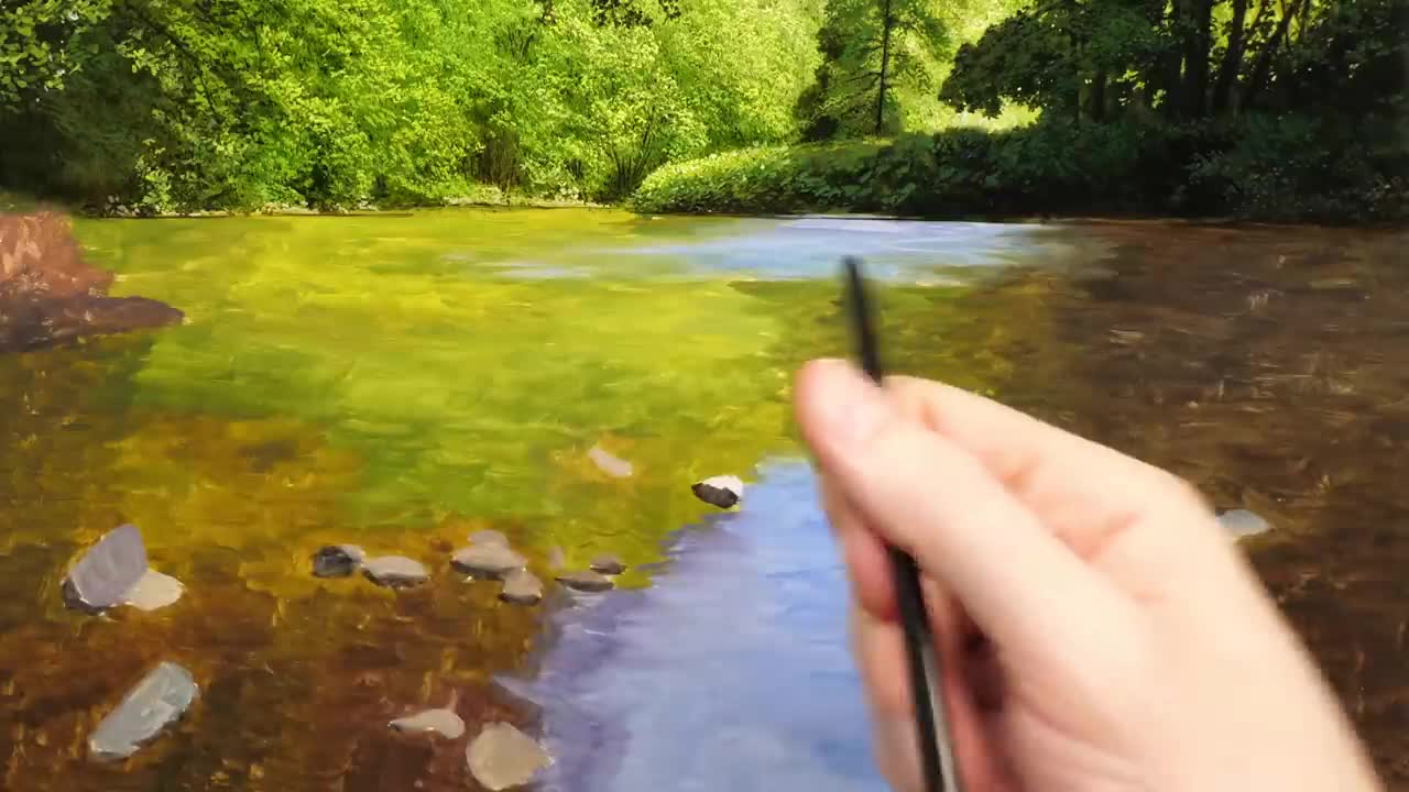 Painting a Shallow Rive