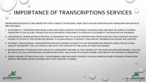 Transcription Services