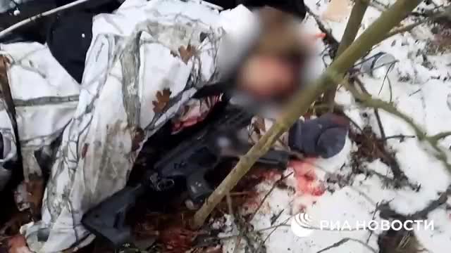 Ukrainian right wing diversants destroyed while attempting to infiltrate Russia - strictly 18+