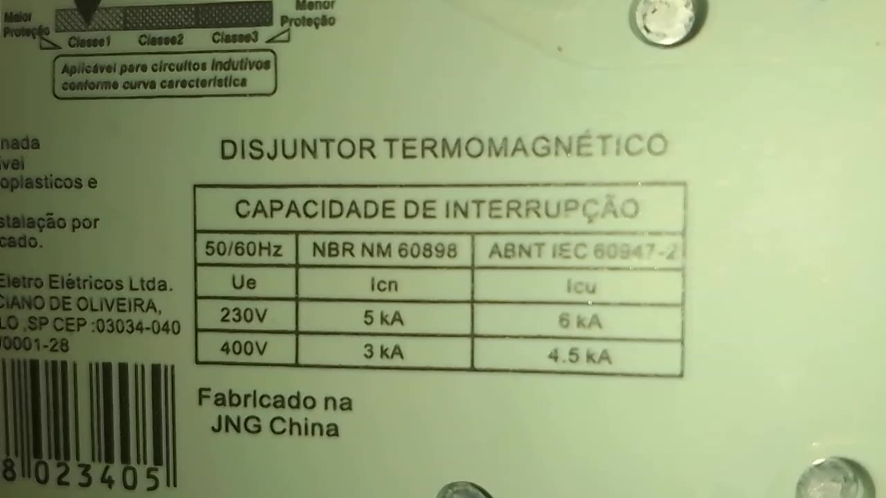 Teste de dijuntor com multimetro.