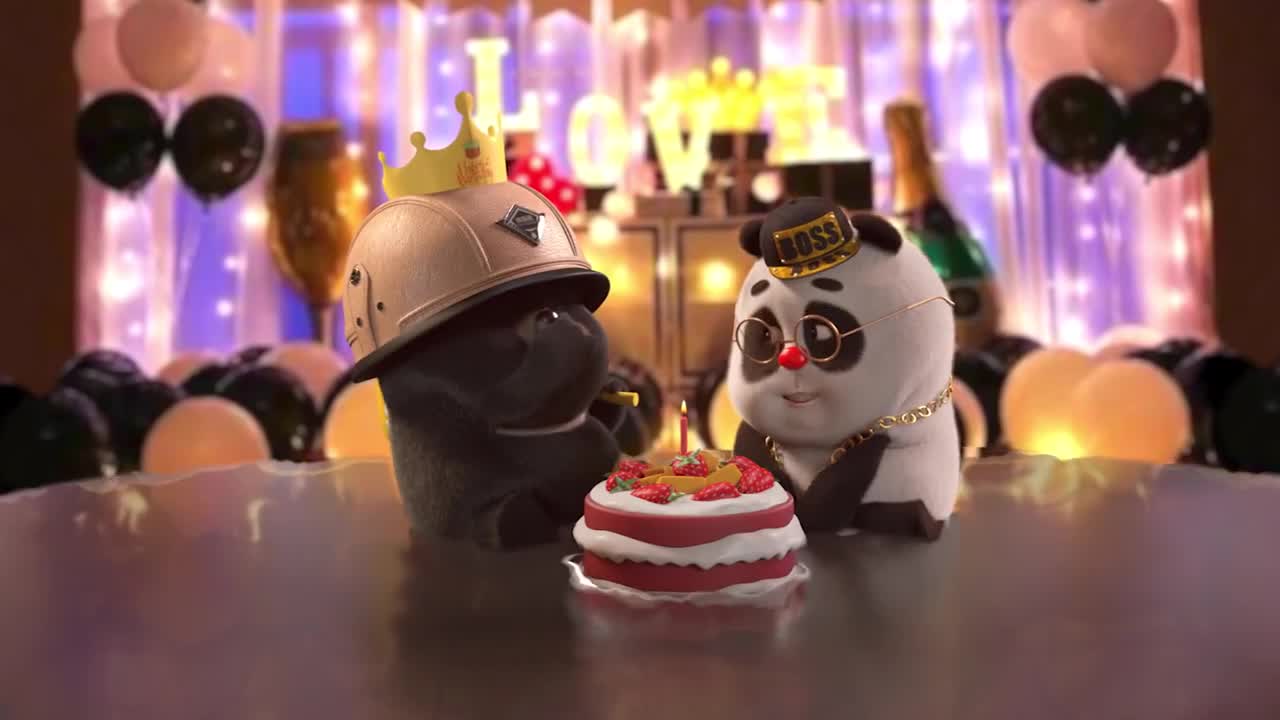 【Bamboo Panda ❤️】happy birthday to Dundun lol _ Chinese Short Animation I Funny I 熊猫班卜
