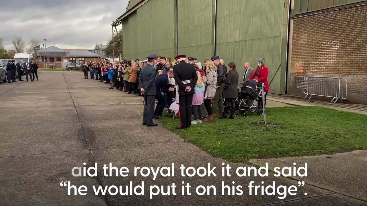 Prince William asked who he wants to win I'm a Celeb during RAF Coningsby visit