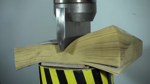 100 TON PRESS KNIFE vs CARDBOARD AND BOOK