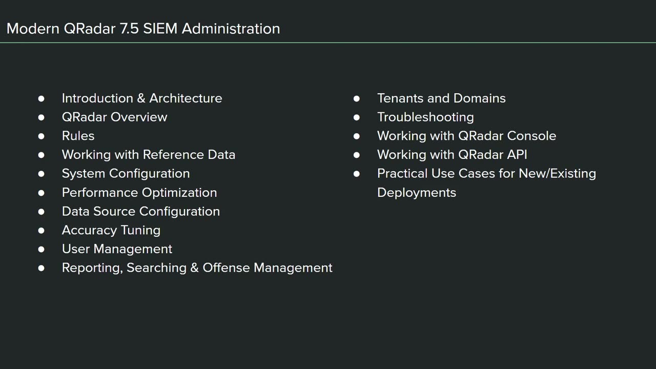 Introduction and installation of qradar v7.5 Lecture 1