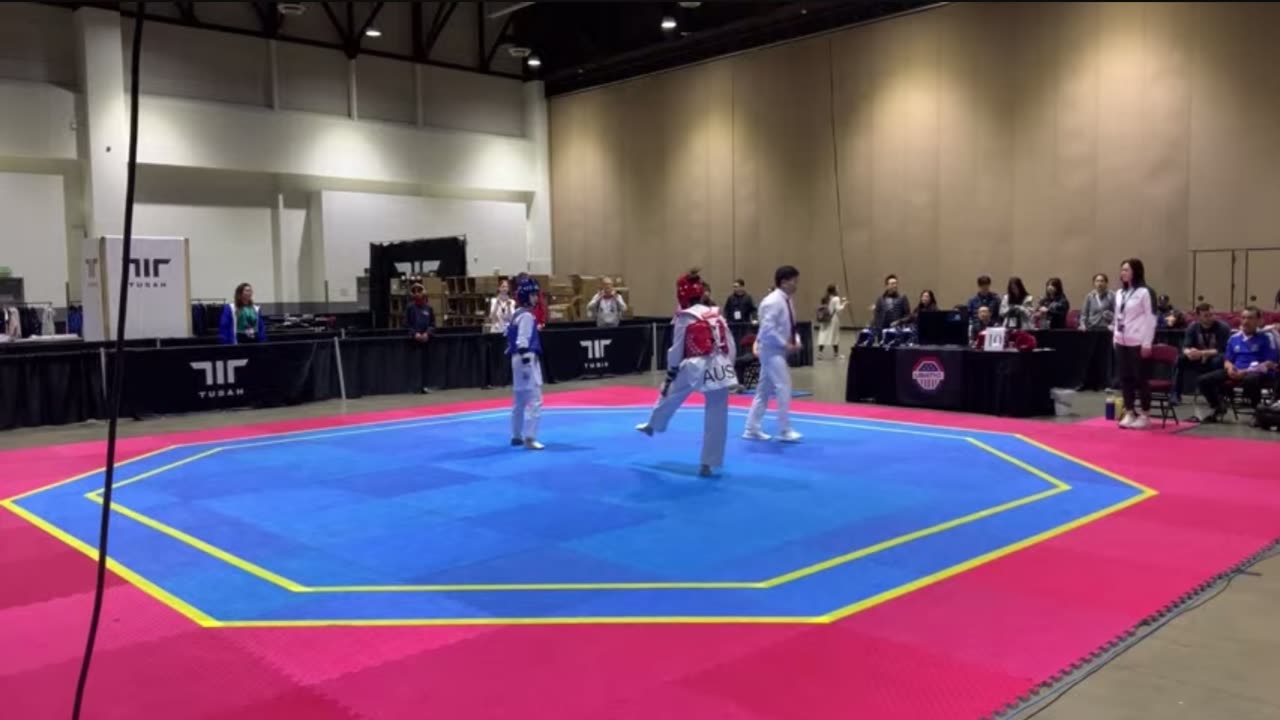 US OPEN 2024 TAEKWONDO Match #1005 F-46 Tiarnagh Sweeney (AUS) vs Tiara Roy (USA)