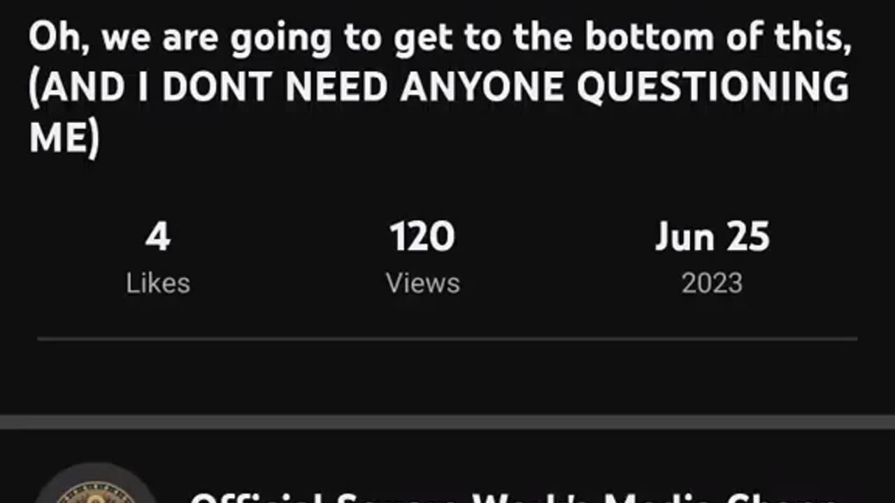 Oh we are gonna get to the bottom of this