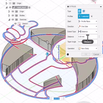 Fusion 360: Push/pull SVG