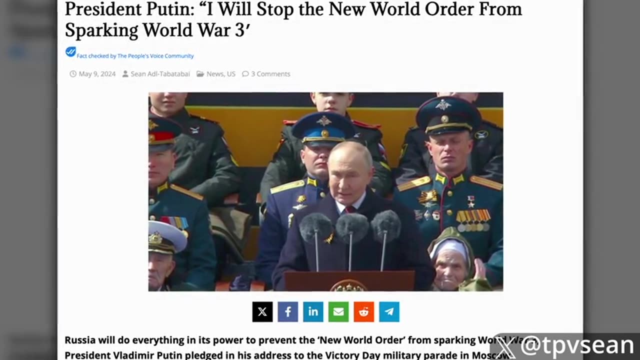 Putin Vows To Punish Failed 'New World Order' Criminals in Nuremberg 2.0 Trials