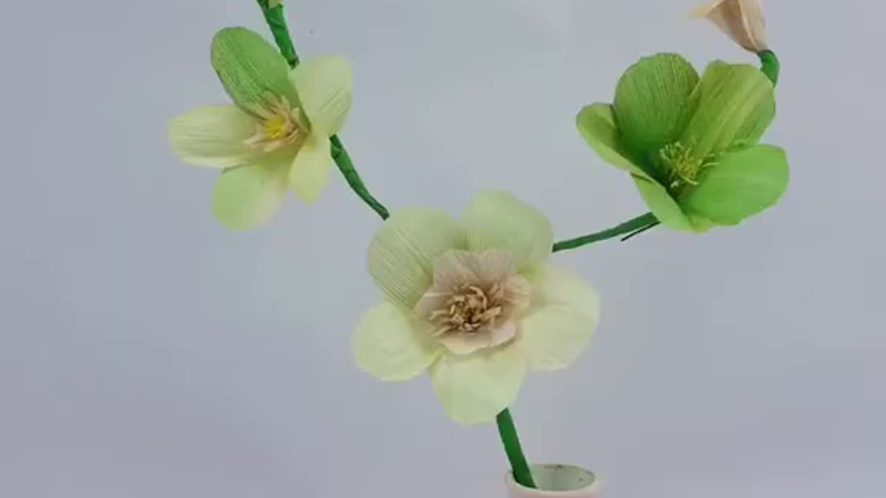 How to Make Flower With Corn Husk