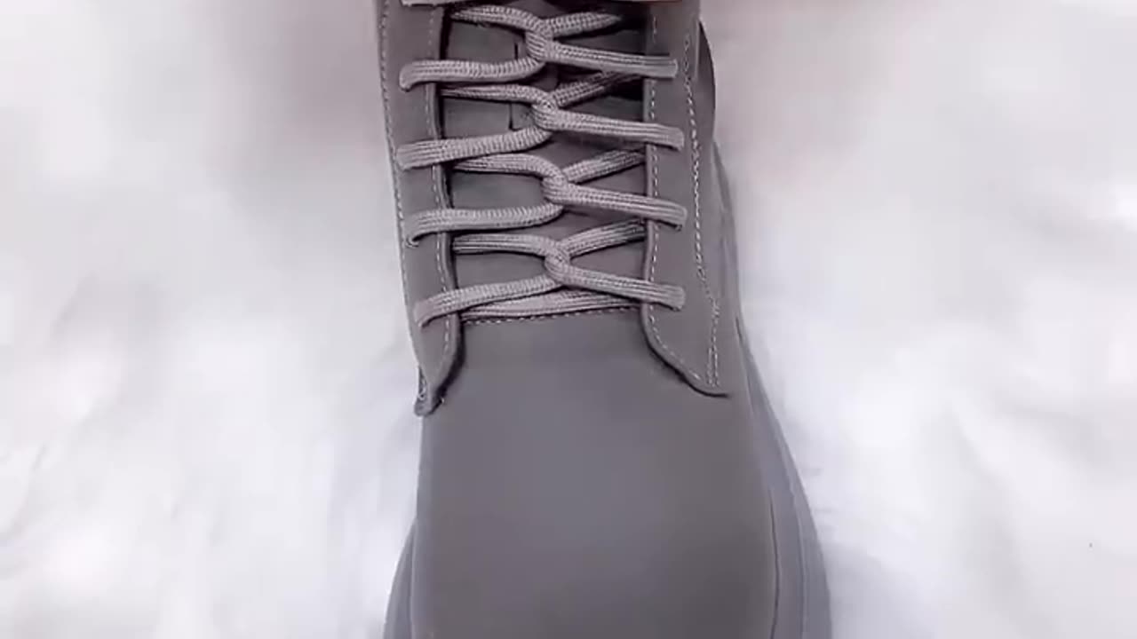 lacing shoes