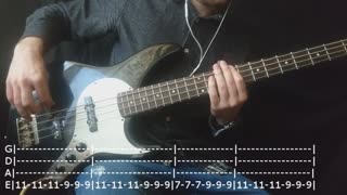 Michael Jackson - Beat It Bass Cover (Tabs)