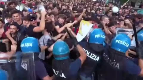 Rome: Pro Palestine protest