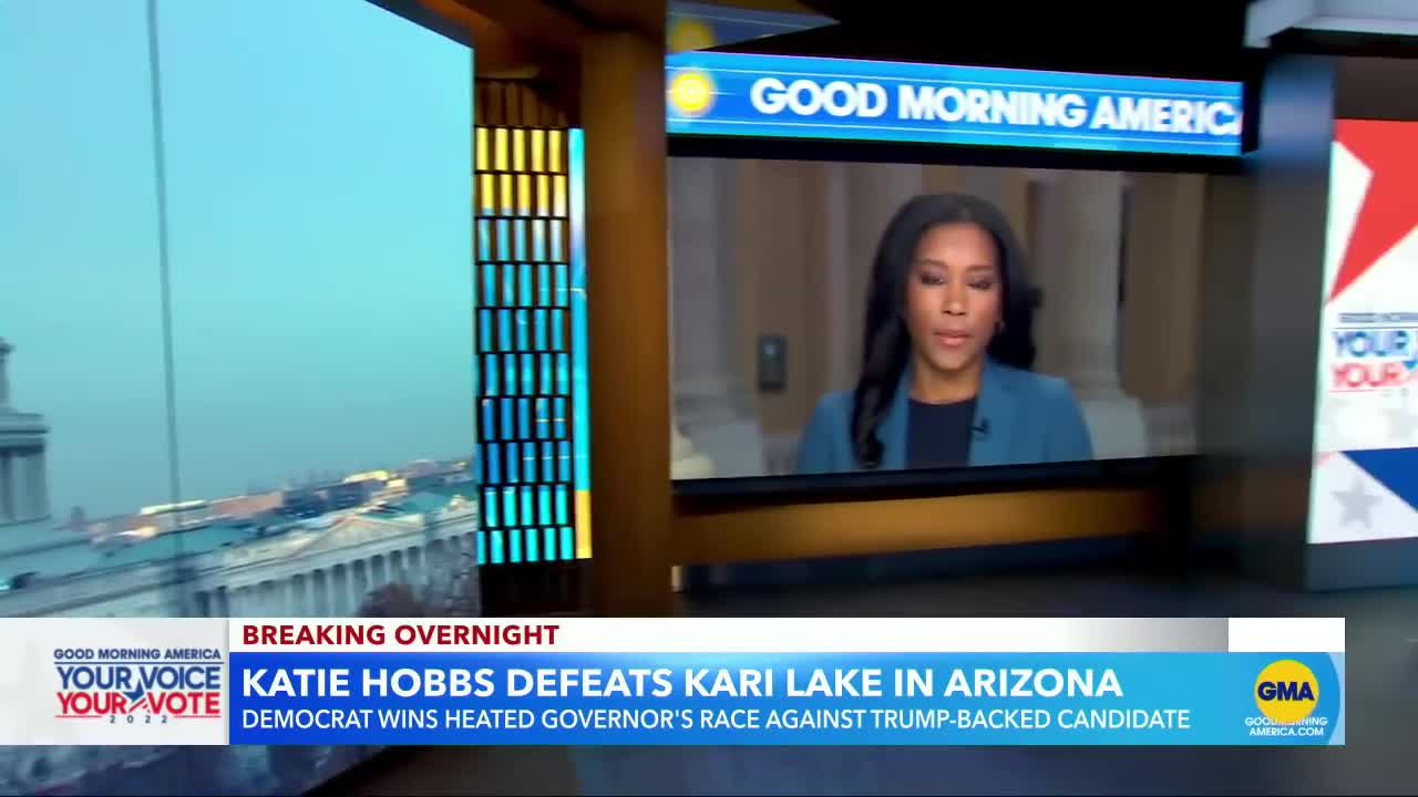 Democrat Katie Hobbs projected to win Arizona governor’s race l GMA