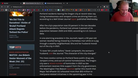 Portland looses residents to crime & homelessness
