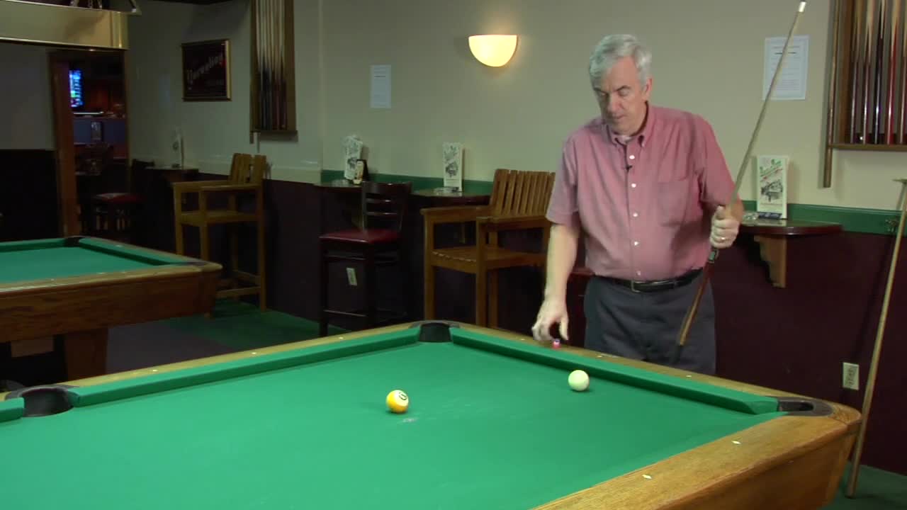 How to Play Billiards : How to Jump the Cue Ball Over Another Ball