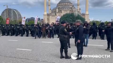 Parade in Grozny.