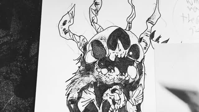 inking a monster