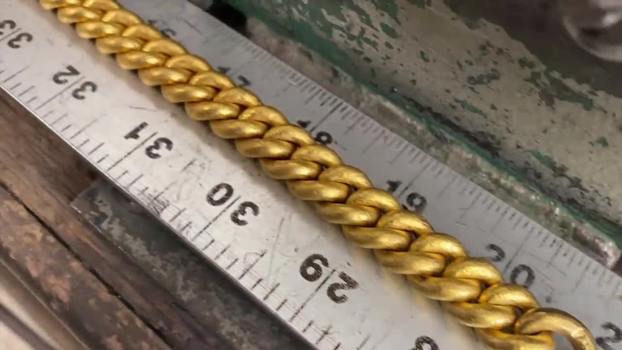 Making a Pure Gold Cuban Link Chain (Handmade 24 Karat)
