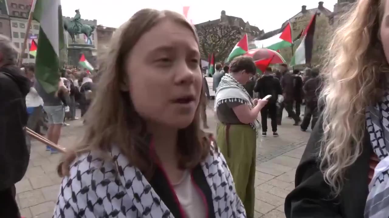 Greta Thunberg outside Eurovision: "Once again, young people are leading the way"