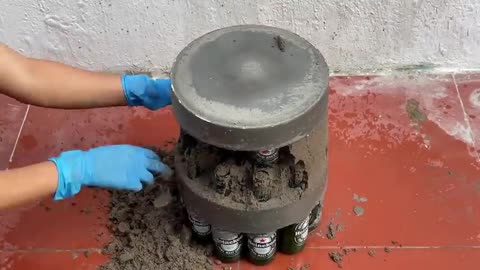 Creative Ways To Recycle Old Glass Bottle Make Coffee Table And Flower Pots Decorating Your Garden 