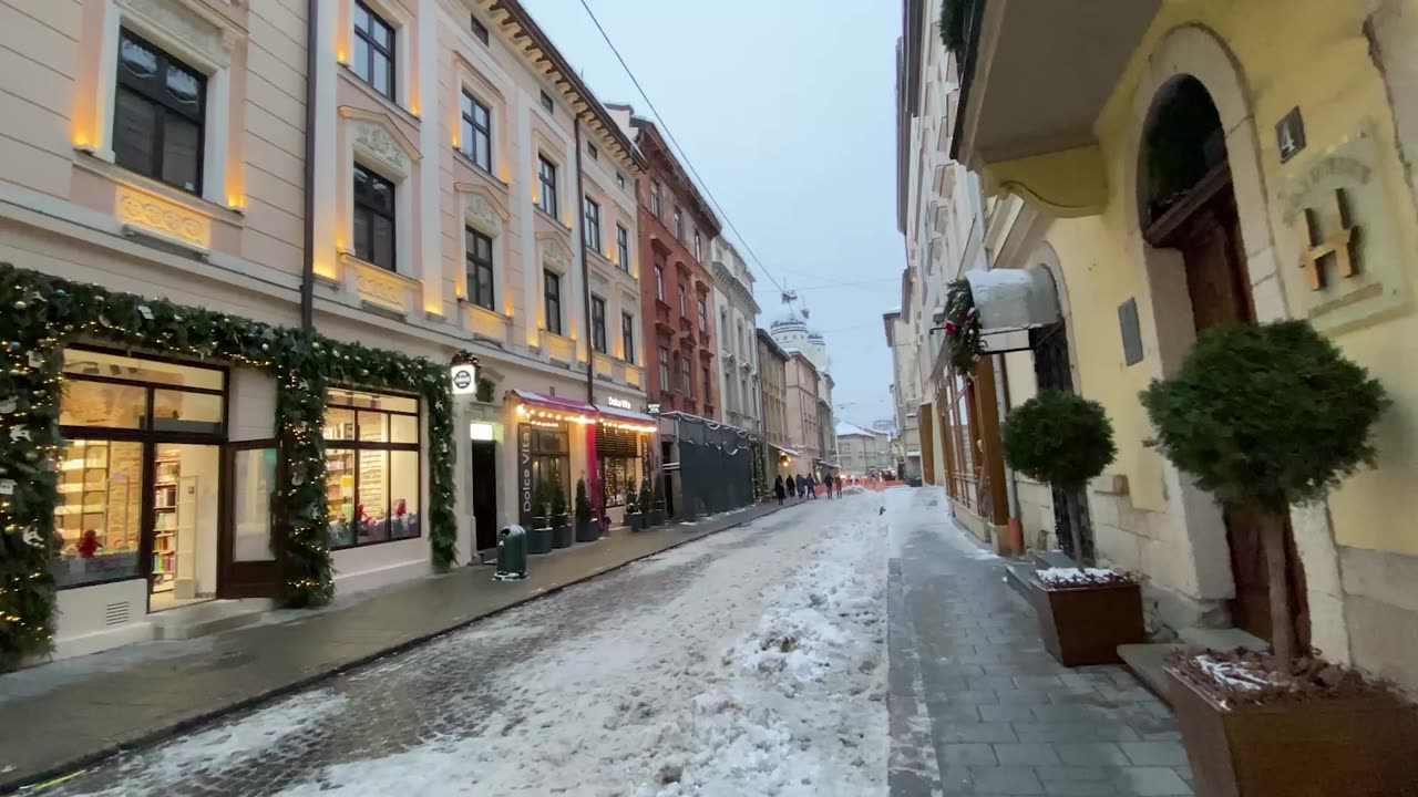 Walking walk in Lviv Ukraine