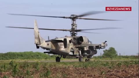 The Russian Air Force's Ka-52 destroyed AFU strongholds and armored vehicles.