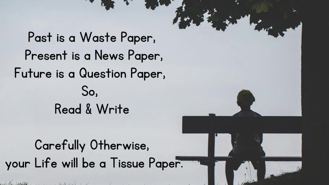 Past is waste paper