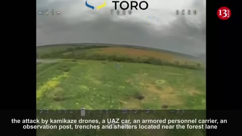 Kamikaze drone shows how it "Hunts" Russian equipment and fighters